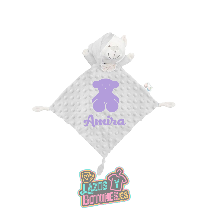 Doudou personalizado – Mod. Osito Lila