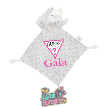 Doudou personalizado – Mod. Guess Fucsia