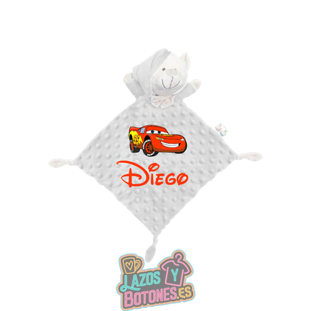 Doudou personalizado – Mod. Rayo McQueen Cars