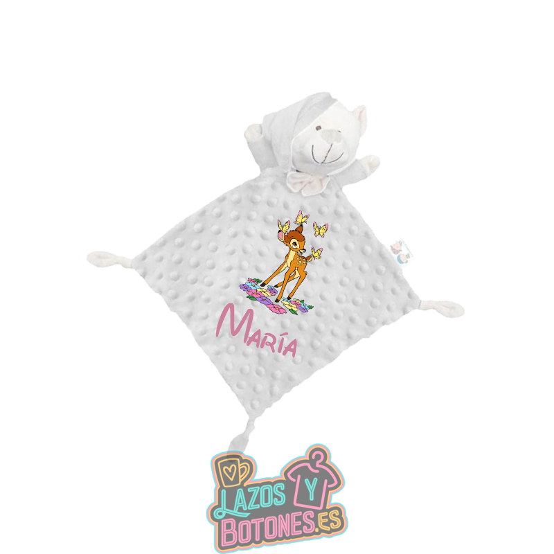 Doudou personalizado – Mod. Bambi flores