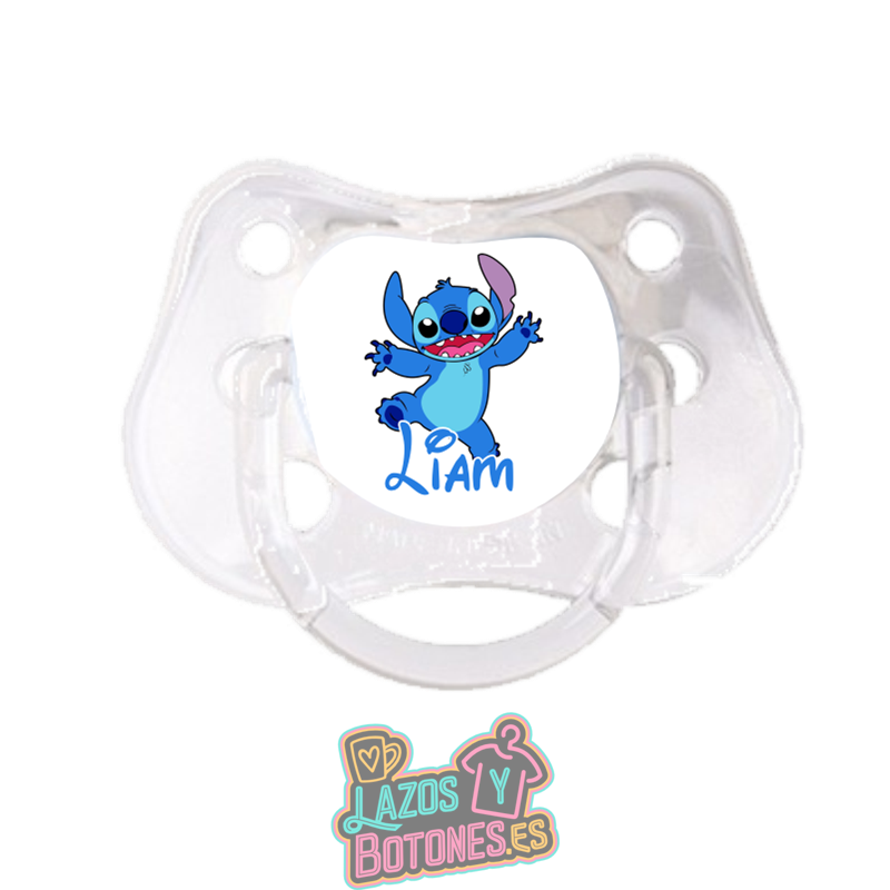 Chupete personalizado Stitch con nombre – 0 a 6 meses