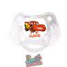 Chupete personalizado Cars con nombre – 0 a 6 meses