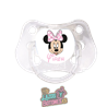 Chupete personalizado Minnie Mouse lunares rosas con nombre – 0 a 6 meses