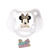 Chupete personalizado Minnie Mouse lazo leopardo con nombre – 0 a 6 meses