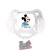 Chupete personalizado Mickey bebé con nombre – 0 a 6 meses