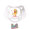 Chupete personalizado Winnie con flores y nombre – 0 a 6 meses | Lazos y Botones