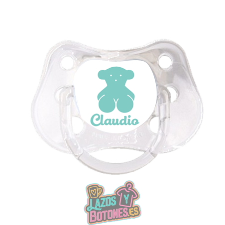 Chupete personalizado Osito Jade con nombre – 0 a 6 meses