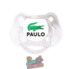Chupete personalizado Lacoste con nombre – 0 a 6 meses