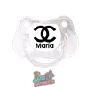000 Chupete personalizado CC con nombre y color a elegir – 0 a 6 meses