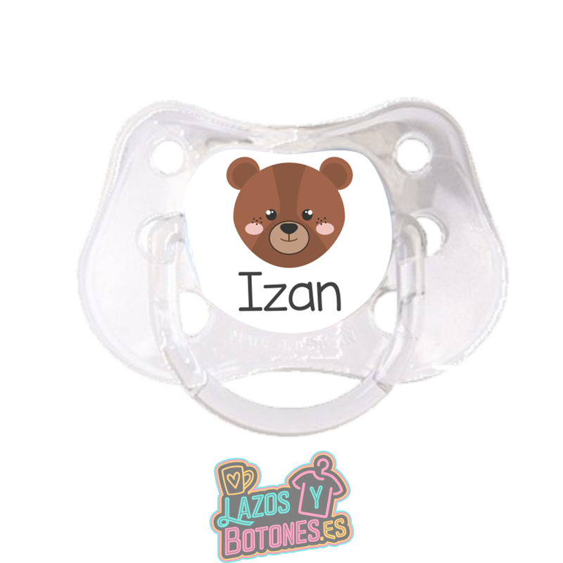 Chupete personalizado Osito con nombre – 0 a 6 meses