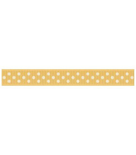  Grosgrain Lunares Amarillo/blanco 9mm